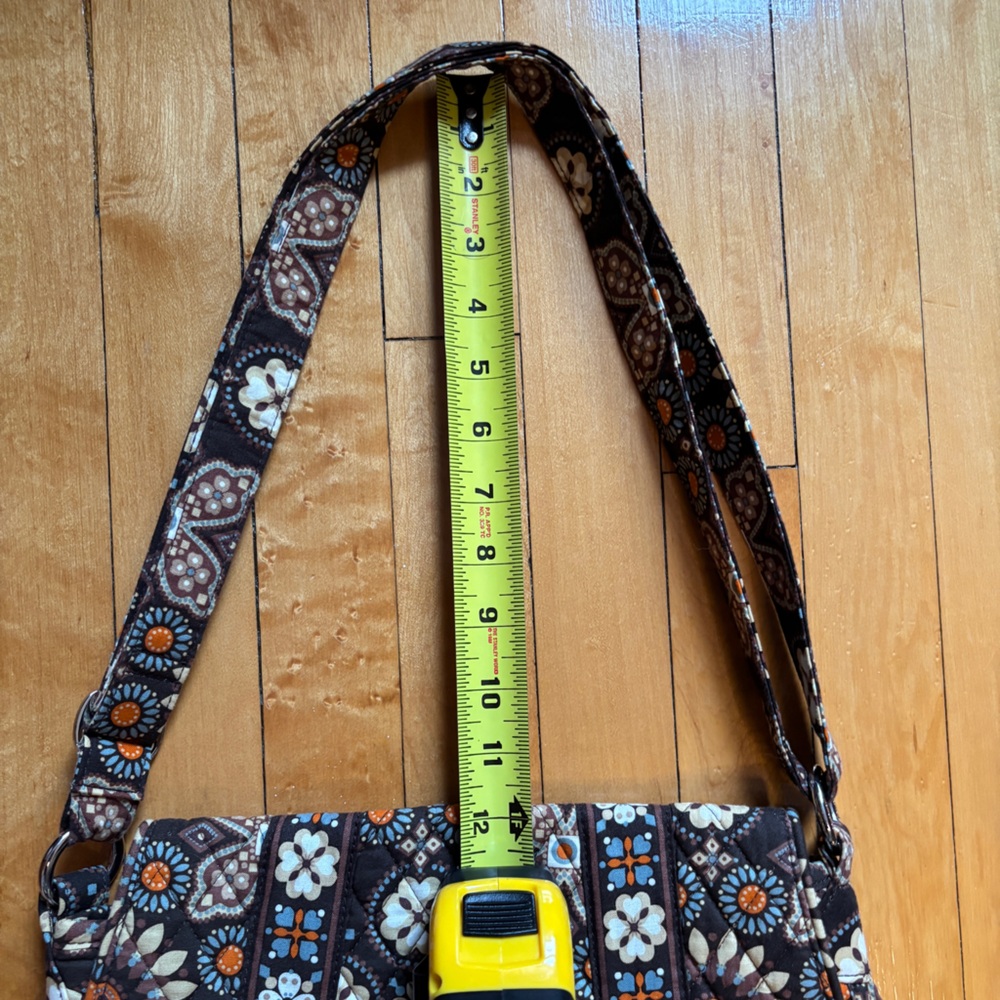 EUC Vera Bradley Canyon Print Purse | Brown Adjustable Crossbody Shoulder Bag - Picture 10 of 16